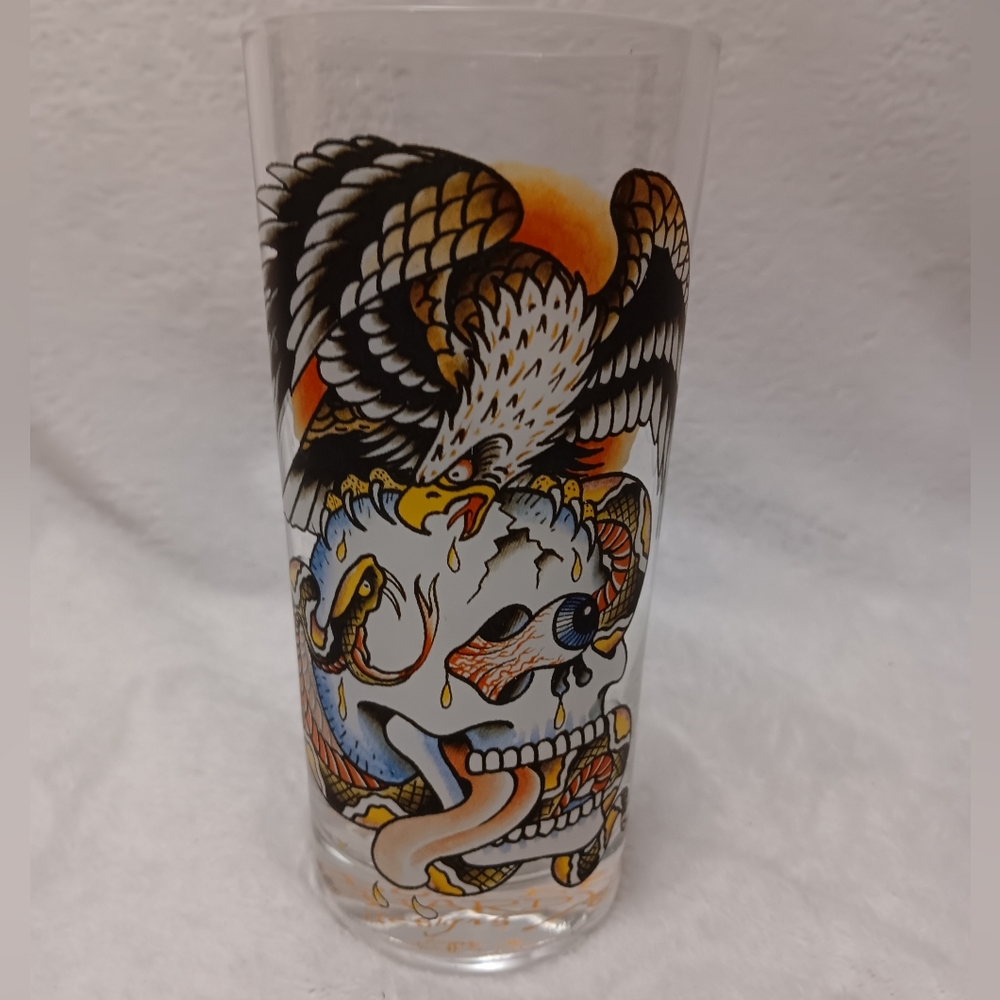 VTG. Don Ed Hardy Drinking Glass